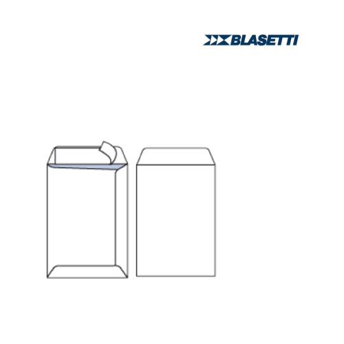 BLASETTI MAILPACK BUSTE DI CARTA A SACCO CON STRIP 230X330 mm COL. BIANCO CONF 100 Pz.